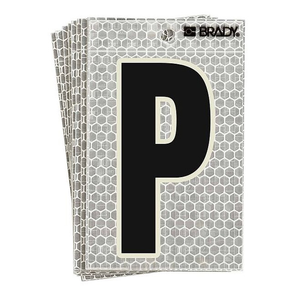 Brady LetterLabel,3-1/2inH,2-1/2inW,PK10 3010-P