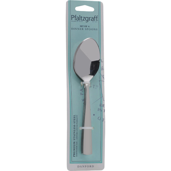 PfaltzGraff Danford Stainless Steel Dinner Spoons (6-Pack) 5243533 611188