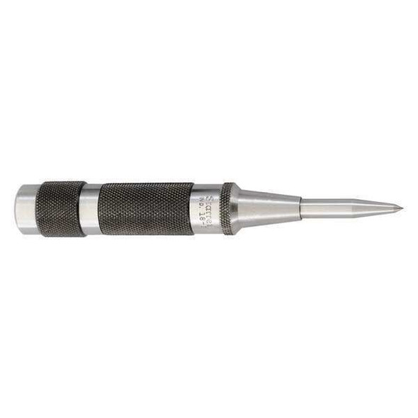 Automatic Center Punch, Length 5 1/4 in, Diameter 11/16 in, Point 0.015 in