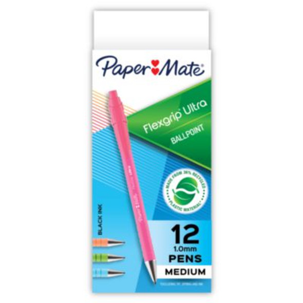 Paper Mate® PEN,FLGRP,ULT,12CT,AST 2204001