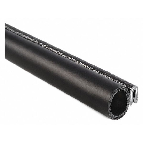 Trim Seal, EPDM, 25 ft Length, 7/8 in Overall Width, Style: Trim with a Top Bulb