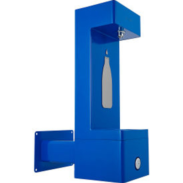 Global Industrial Outdoor Wall Mount Bottle Filling Station w/Filter Blue Global Industrial Outdoor Wall Mount Bottle Filling Station w/Filter Blue