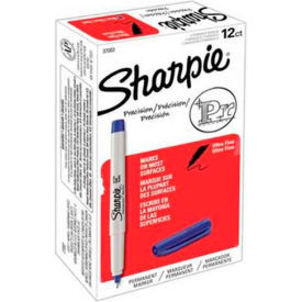Sharpie Permanent Marker Ultra-Fine Blue Ink Dozen