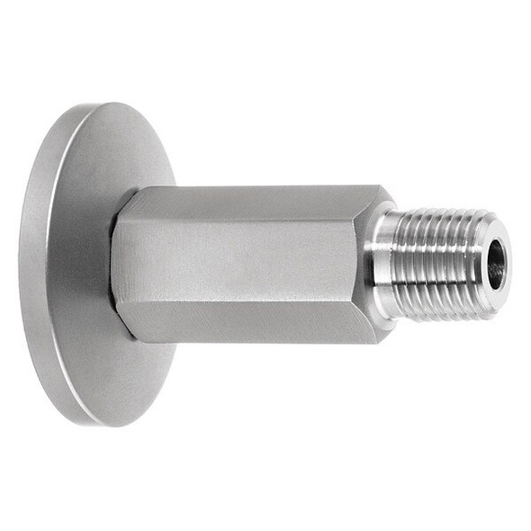 Vacuum Fitting, Straight Adapter, 1" Tube x 1/4" NPT Male