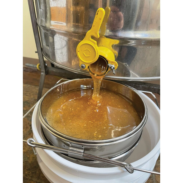 Harvest Lane Honey Stainless Steel Honey Sieve with Mesh Screen