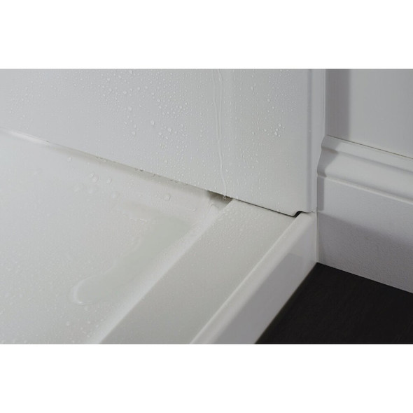 Sterling GUARD+ 36 In. W x 34 In. D Center Drain Shower Pan, White 72301100-0 477461