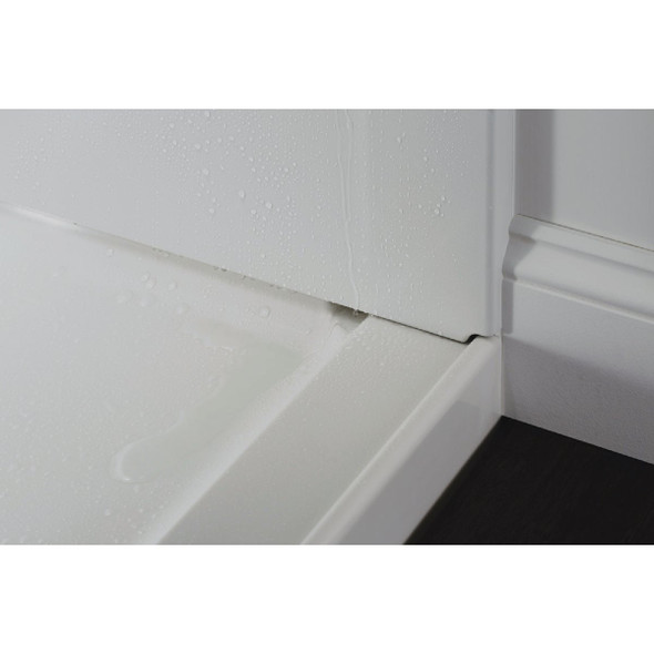 Sterling GUARD+ 36 In. W x 34 In. D Center Drain Shower Pan, White 72301100-0 477461