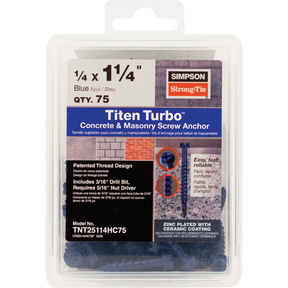 1/4 X 1-1/4 Hex Tt 75tub 1/4 X 1-1/4 Hex Tt 75tub