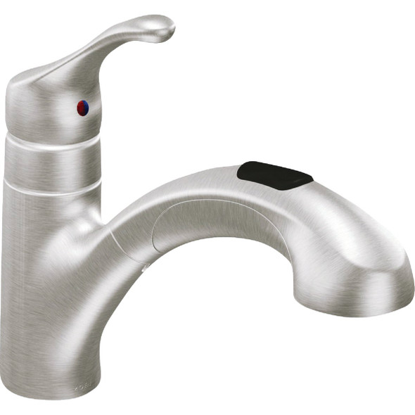 Moen Renzo 1-Handle Lever Pull-Out Kitchen Faucet, Stainless Steel CA87316SRS