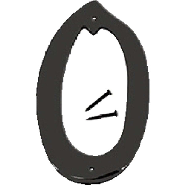 Hy-Ko 4 In. Satin Black Number 0 BK-40/0