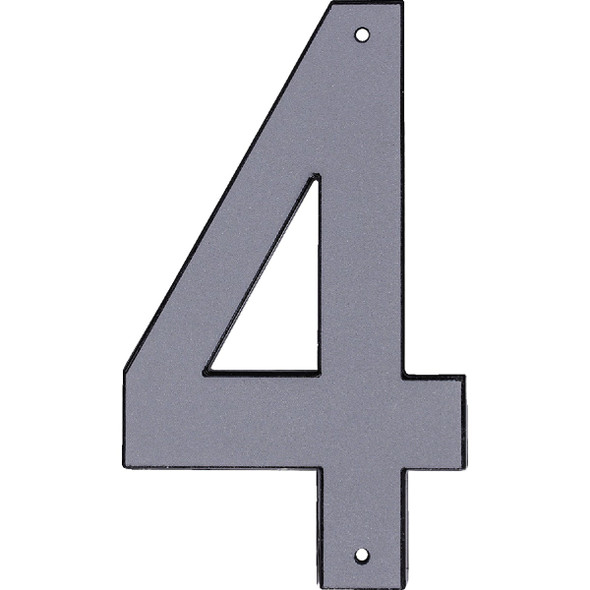 Hy-Ko 4 In. Reflective Plastic Number 4  30654-5
