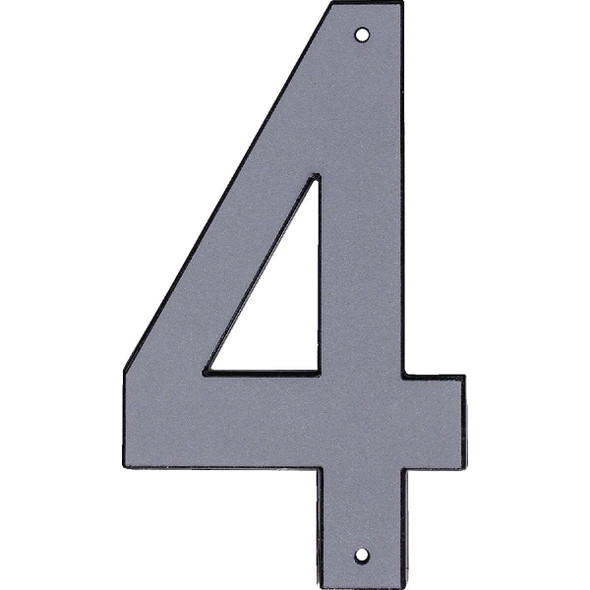 Hy-Ko 4 In. Reflective Plastic Number 4  30654-5
