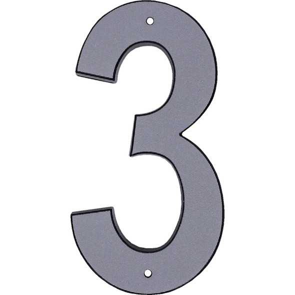 Hy-Ko 4 In. Reflective Plastic Number 3  30653-5 Hy-Ko 4 In. Reflective Plastic Number 3  30653-5