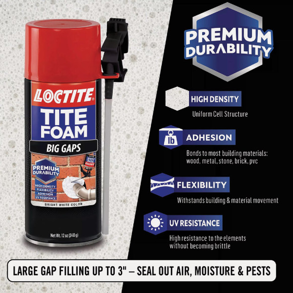 Loctite Tite Foam 12 Oz. Big Gaps Foam Sealant 2839291 139261