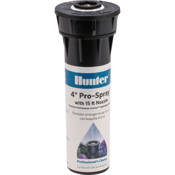 Hunter Pro-Spray 4 In. Sprinkler with 15 Ft. Nozzle Hunter Pro-Spray 4 In. Sprinkler with 15 Ft. Nozzle