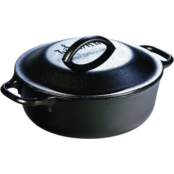 Lodge 2 Qt. Cast Iron Serving Pot Dutch Oven L2SP3