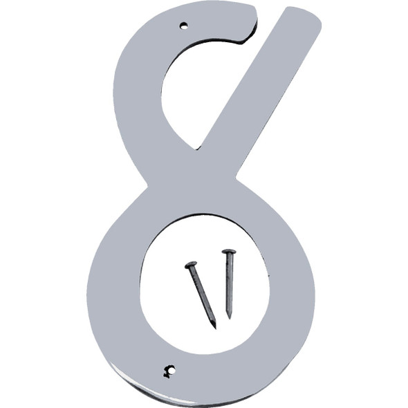 Hy-Ko 4 In. Satin Nickel Number 8 SN-40/8