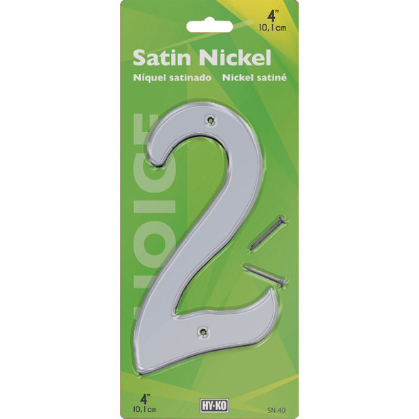 Hy-Ko 4 In. Satin Nickel Number 2