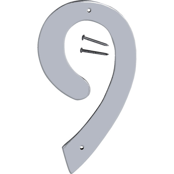 Hy-Ko 4 In. Satin Nickel Number 9 SN-40/9