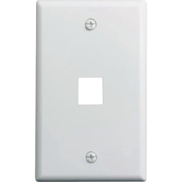 Legrand On-Q 1-Port Keystone Wall Plate, White F3401WHV1