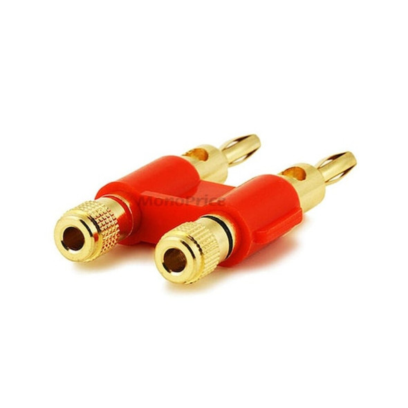 Monoprice Banana Speaker Plugs, Dual-Gold 2944