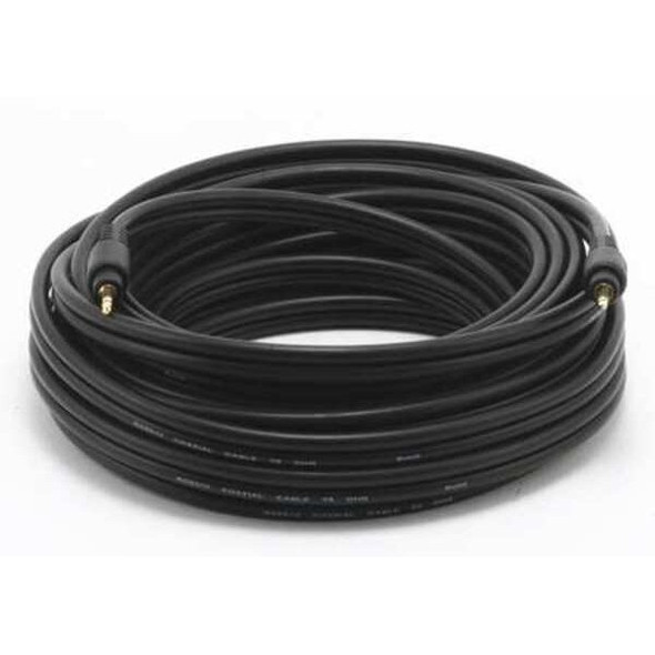 Monoprice A/V Cable, 3.5mm M/M cable, Black,35ft 5582