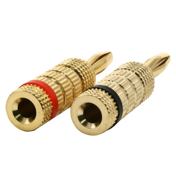 Monoprice Banana Speaker Plugs,1pr, Closed Screw 2801