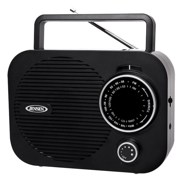 Jensen Audio Portable Radio AM/FM, Black MR-550-BK