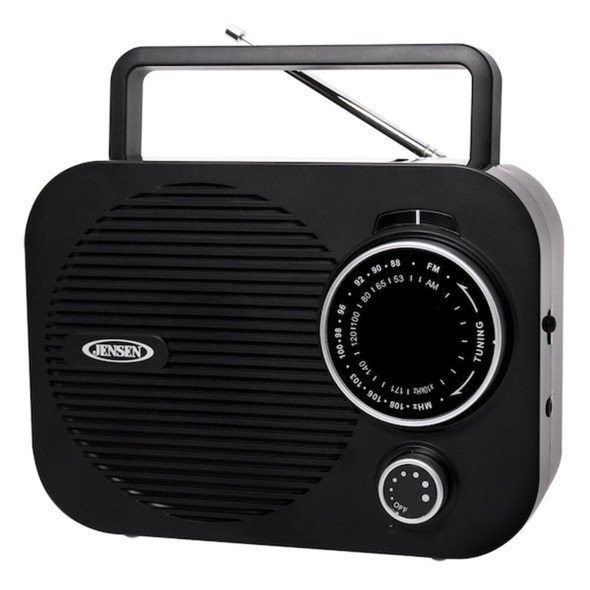 Jensen Audio Portable Radio AM-FM, Black MR-550-BK