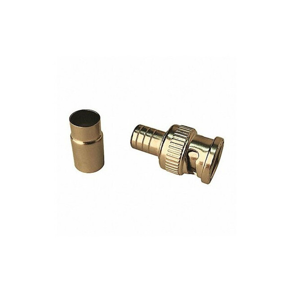Vitek Coaxial Crimp Connector,BNC Male,PK10 VT-BNC-MRG610