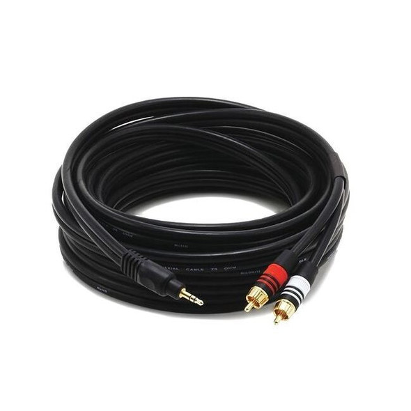 Monoprice A/V Cable, 3.5mm(M)/2 RCA(M),25ft 5601
