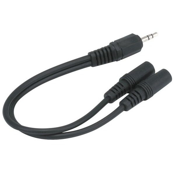 Monoprice Audio Cable,3.5mm Jack,6 In 667