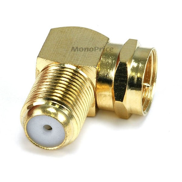 Monoprice F-Type F to M Adapter, Right Angle 6775