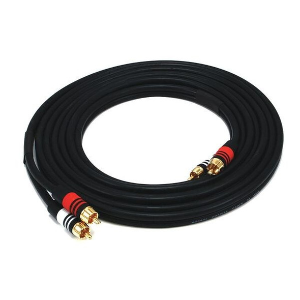 Monoprice A/V Cable,2 RCA M/M, 12ft 2865