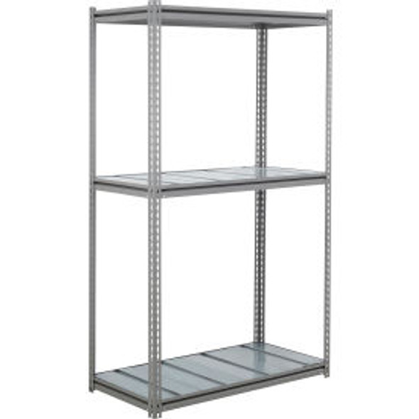 Global Industrial 3 Shelf Heavy Duty Boltless Shelving Z Beam Starter 60Wx24Dx84