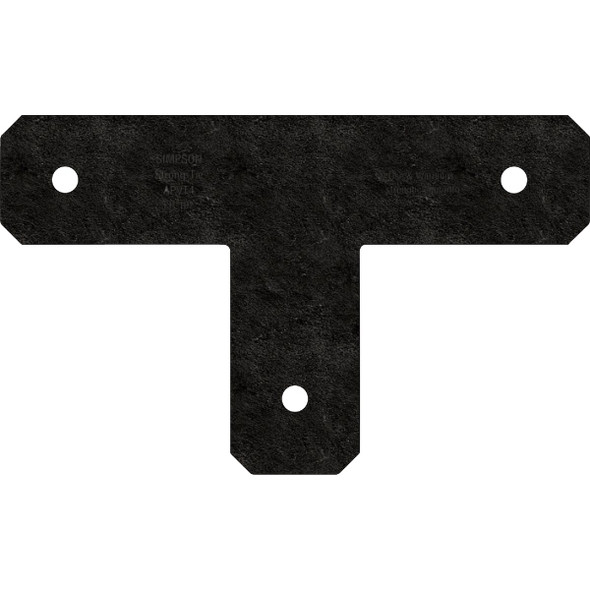 Simpson Strong-Tie Outdoor Accents Avant Collection ZMAX 4X4 Black T Strap APVT4