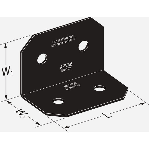Outdoor Accents 6x 90deg Frmng Angl APVA6 156866
