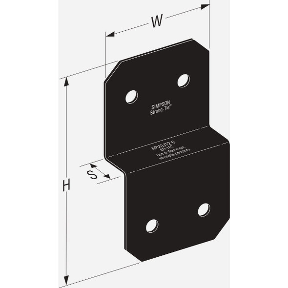 Outdoor Accents 2x6" Deck Joist Tie APVDJT2-6 153576