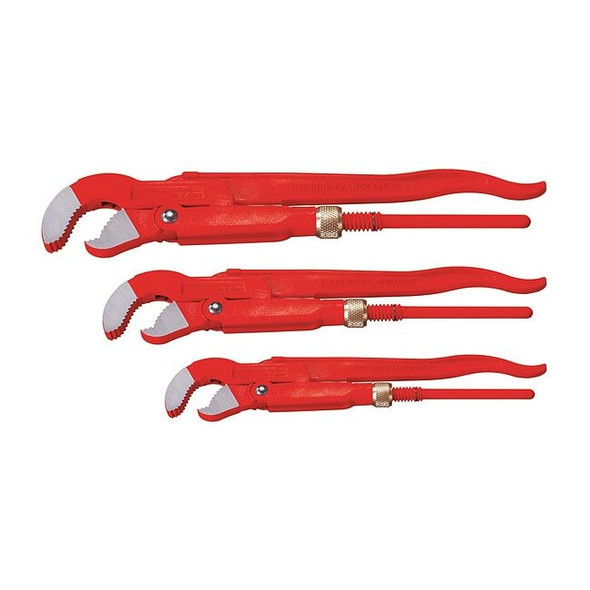 Rothenberger 5 51/100 in L 2 in Cap. Steel Pipe Wrench Set 70130X