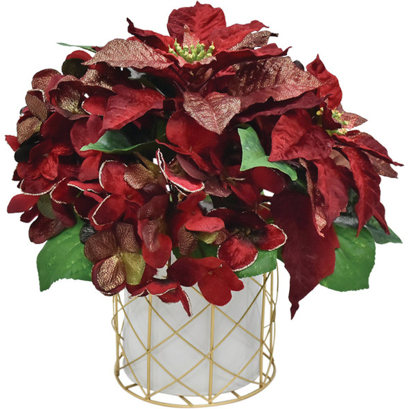 13 In. Regal Red Poinsettia XA201974A Pack of 4