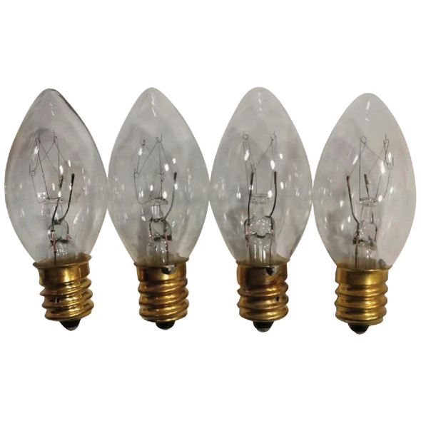 C7 Clear 120V Replacement Light Bulb (4-Pack) ES64-362