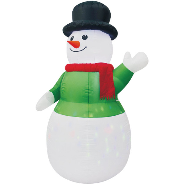 7 Ft. LED Kaleidoscope Snowman Airblown Inflatable 4124122 7 Ft. LED Kaleidoscope Snowman Airblown Inflatable 4124122