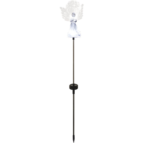 Alpine 37 In. LED Solar Angel Holiday Garden Stake (2-Pack) RGG356SLR-WT-2