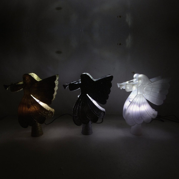 Alpine 11 In. Angel Christmas Tree Topper LED Projector MAW234ABB-TM 886983