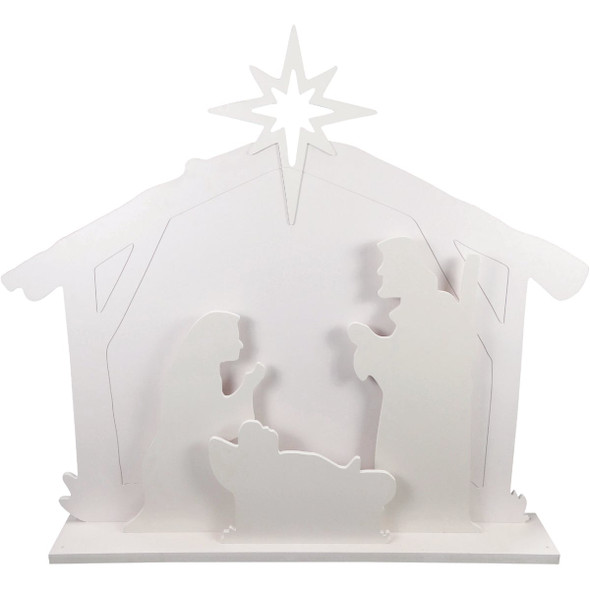 Alpine 28 In. H. LED Nativity Scene Christmas Silhouette Lighted Decoration