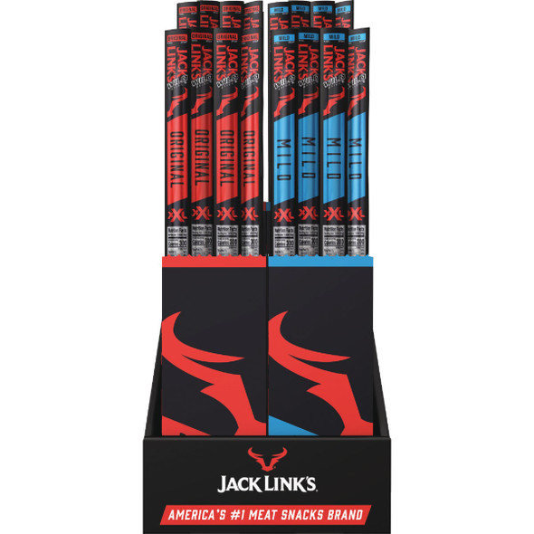 Jack Links Wild Variety Mild/Original 2.2 Oz. Beef Sticks Floor Shipper