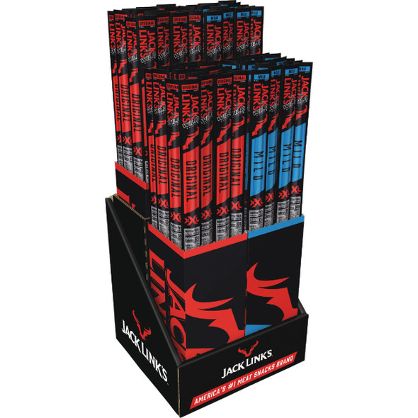 Jack Links Wild Variety Mild-Original 2.2 Oz. Beef Sticks Floor Shipper 10000038609 885879