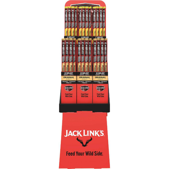 Jack Links Original/Peppered/Teriyaki 1.84 Oz. Beef Steaks Floor Shipper