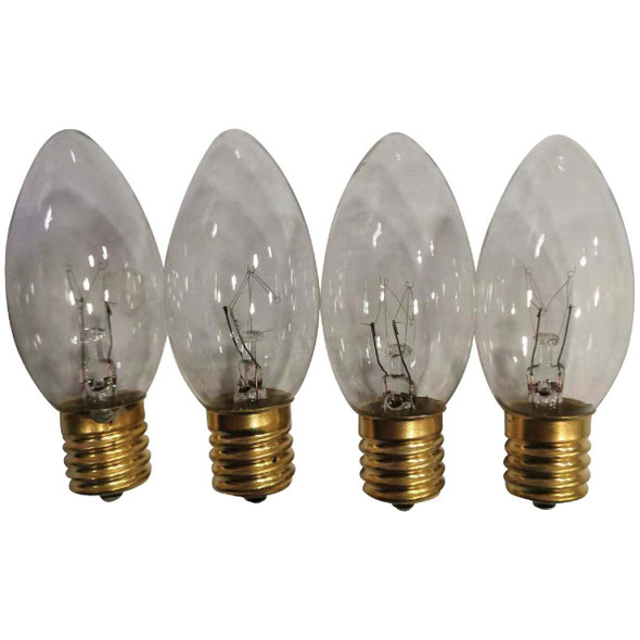 C9 Clear 120V Replacement Light Bulb (4-Pack) ES64-462