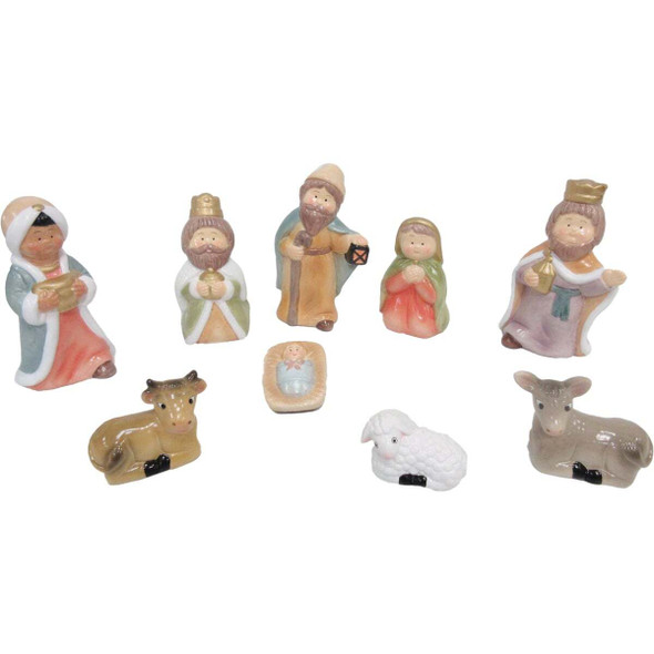 Ceramic Children's 1st Nativity Set (9-Piece) XN8037040DIB Pack of 4